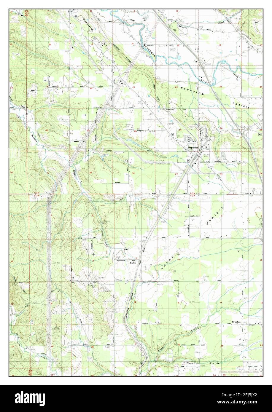 Napavine, Washington, map 1985, 124000, United States of America by