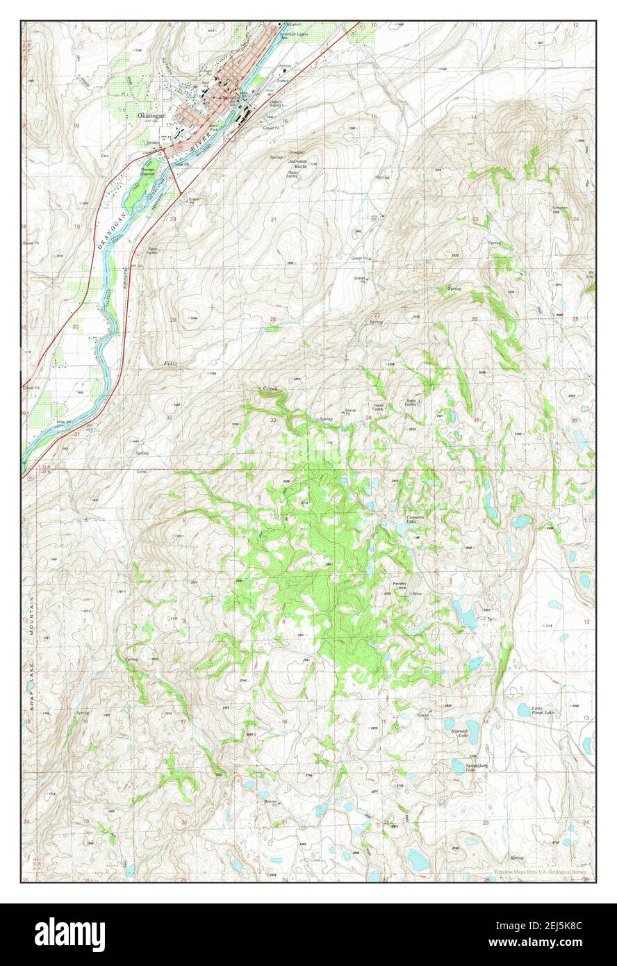 Okanogan, Washington, map 1980, 124000, United States of America by