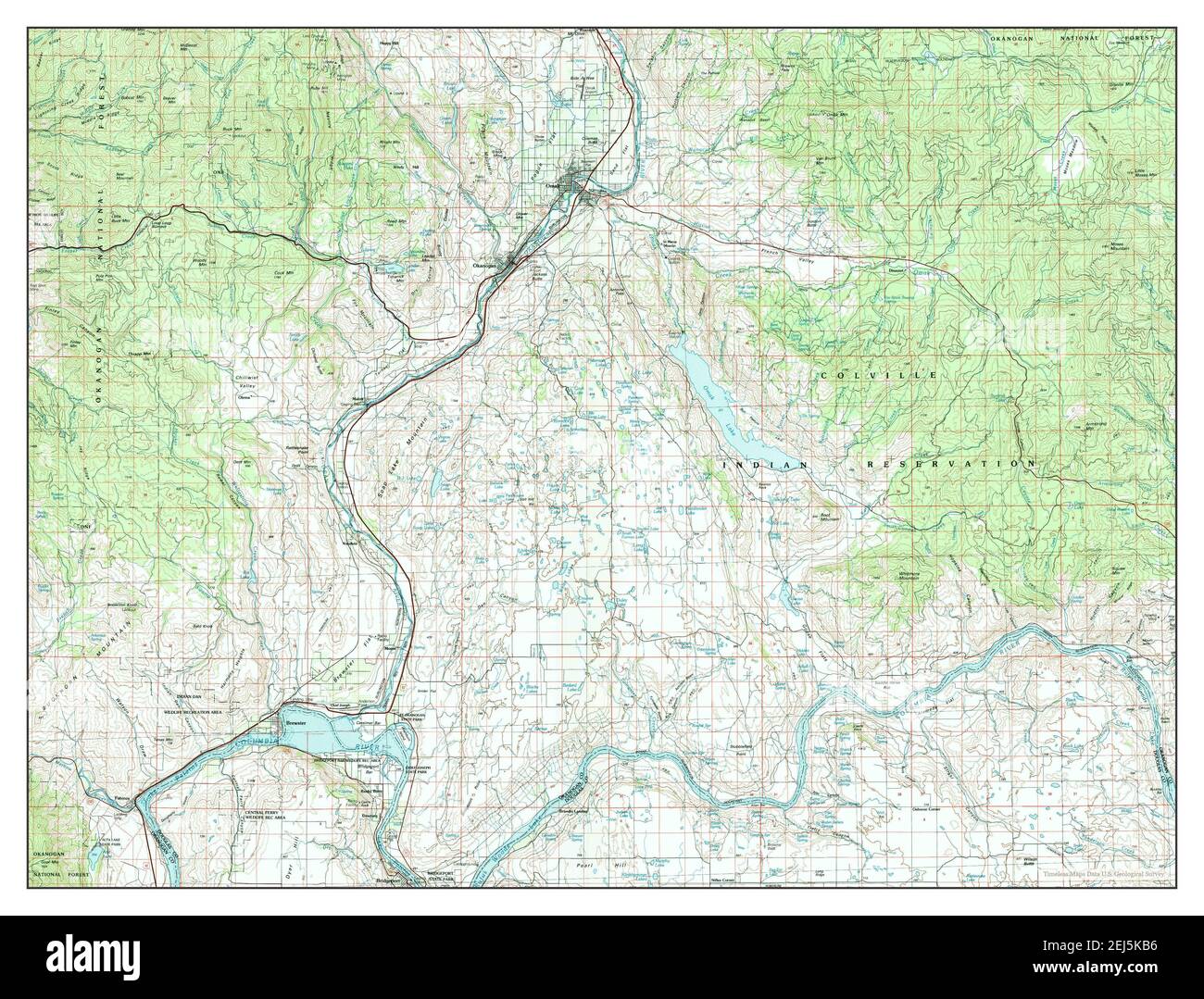 Map of omak washington hires stock photography and images Alamy