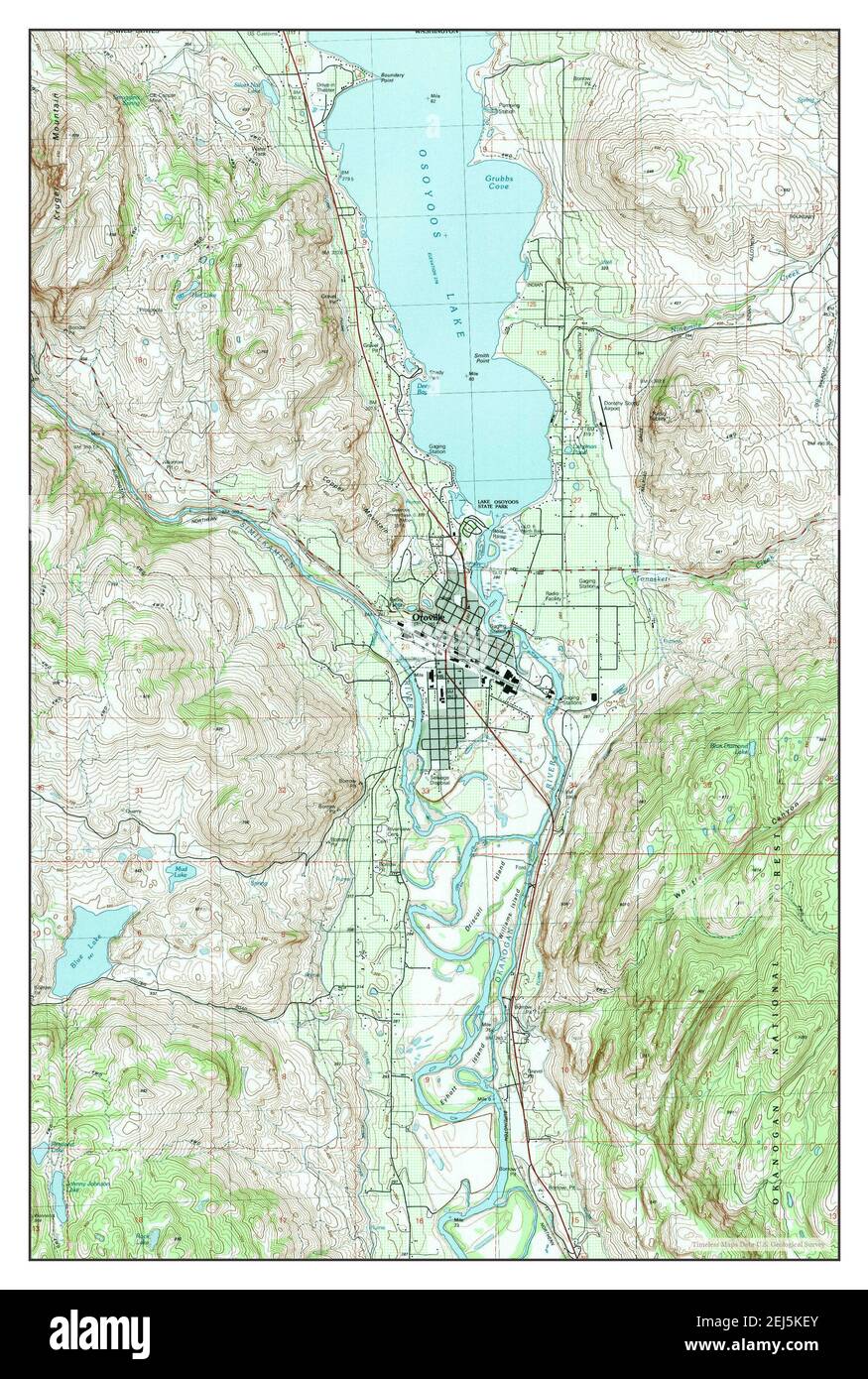 Oroville, Washington, map 1982, 124000, United States of America by