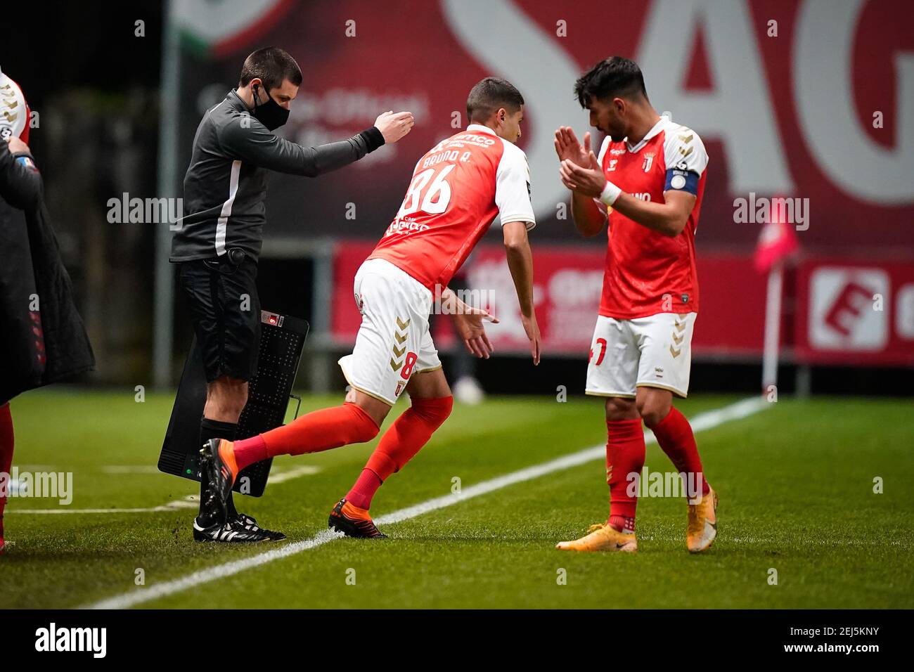 Braga 02 21 2021 Sporting Clube De Braga Hosted This Afternoon Tondela At The Estadio Municipal De Braga In A Game Counting For The 20th Round Of The Nos 2020 2021 Bruno Rodrigues Rolando