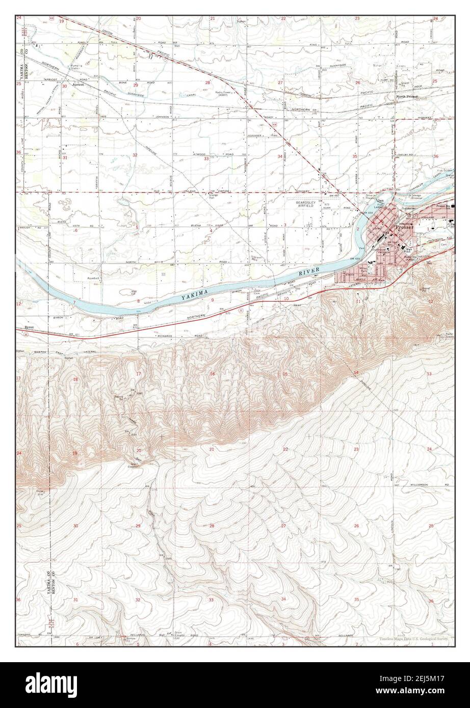 Map of prosser washington hires stock photography and images Alamy