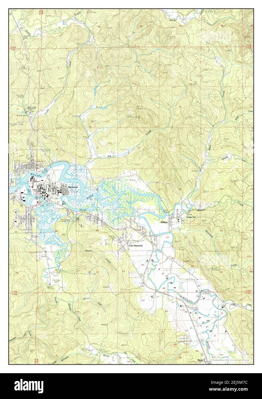 Raymond washington state map hires stock photography and images Alamy