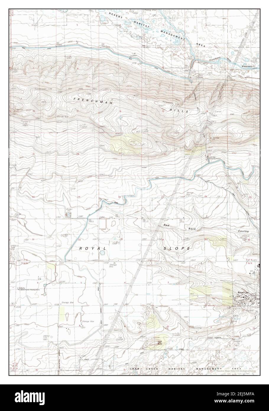 Royal city washington map Cut Out Stock Images & Pictures Alamy