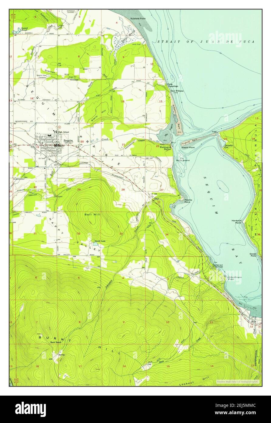 Map of sequim washington hires stock photography and images Alamy