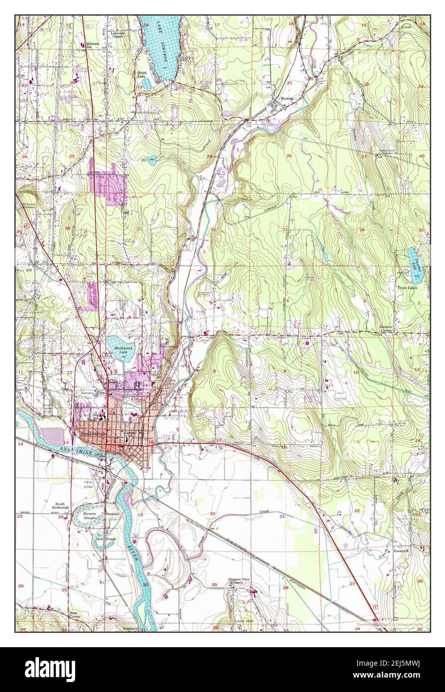 Snohomish County Topographic Map Snohomish, Washington, Map 1953, 1:24000, United States Of America By  Timeless Maps, Data U.s. Geological Survey Stock Photo - Alamy