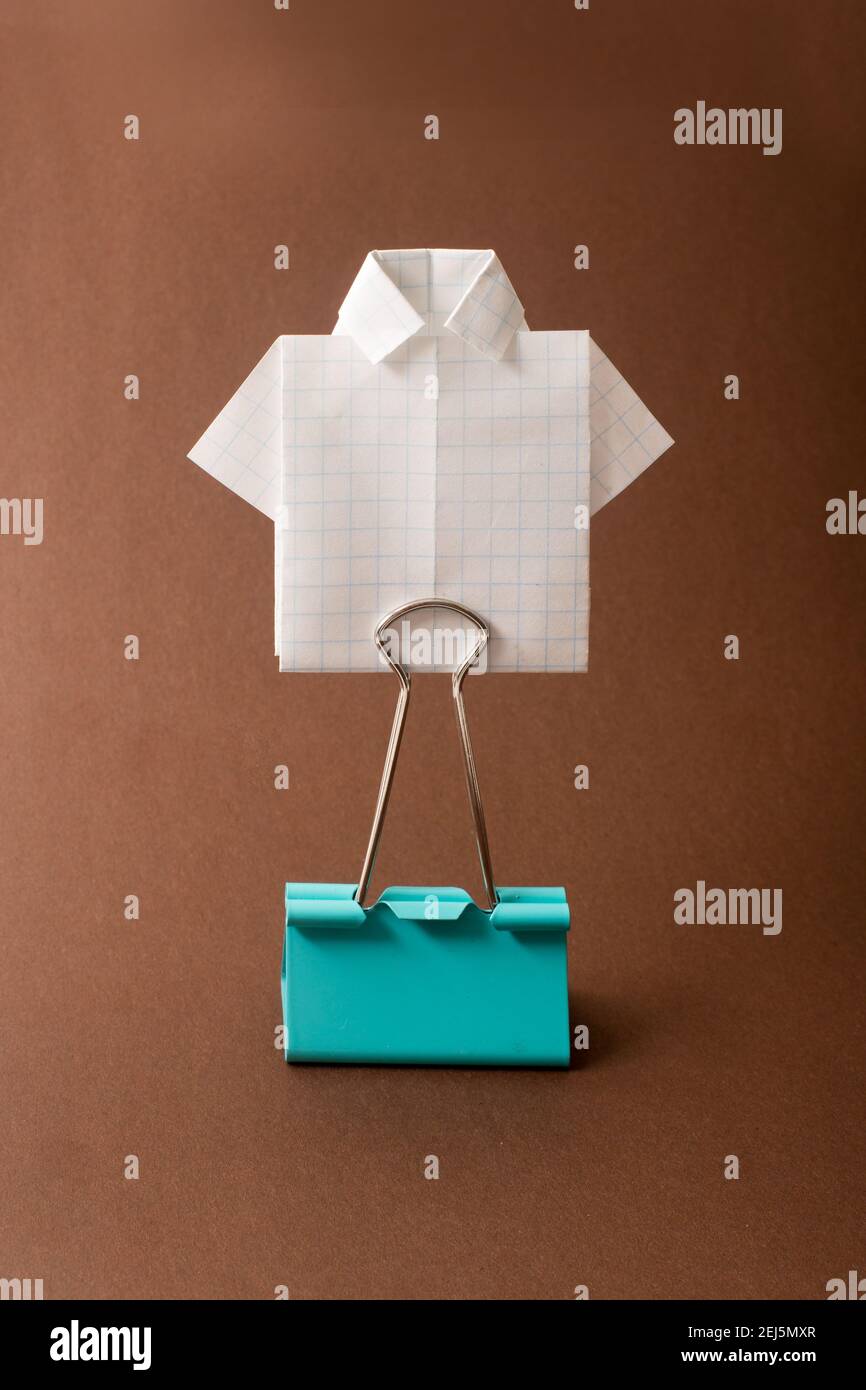 paper male shirt origami business father day Stock Photo