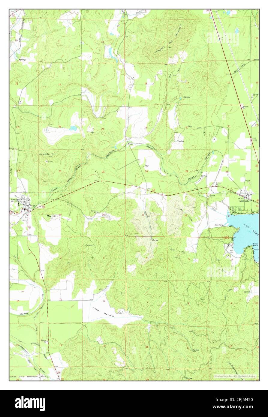 Springdale map Cut Out Stock Images & Pictures Alamy