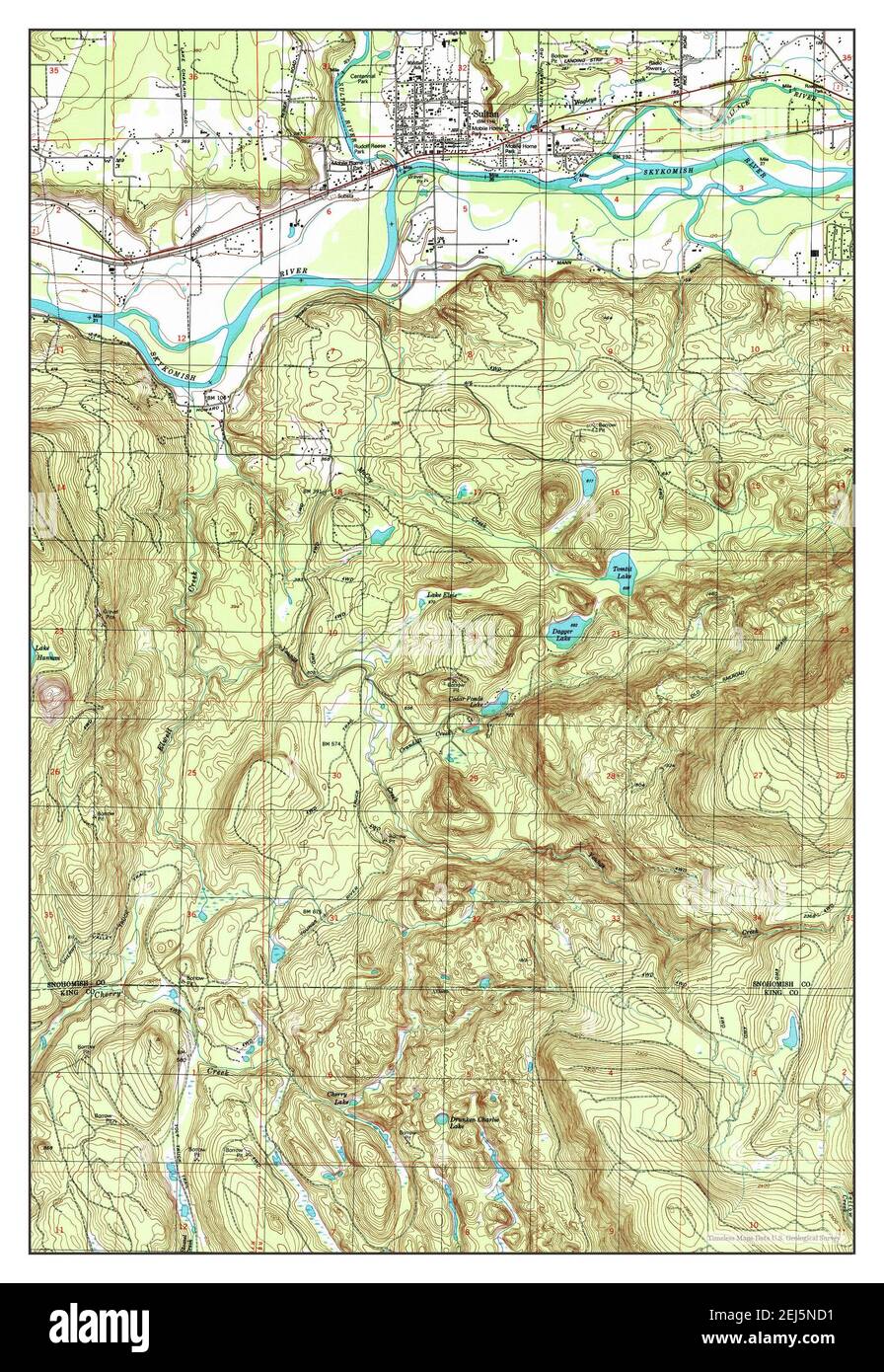 Sultan, Washington, map 1997, 124000, United States of America by