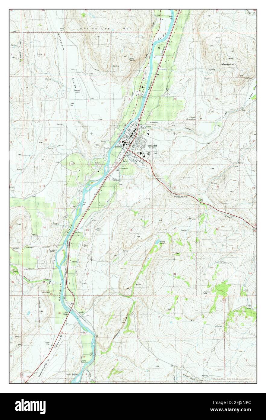 Tonasket washington map Cut Out Stock Images & Pictures Alamy