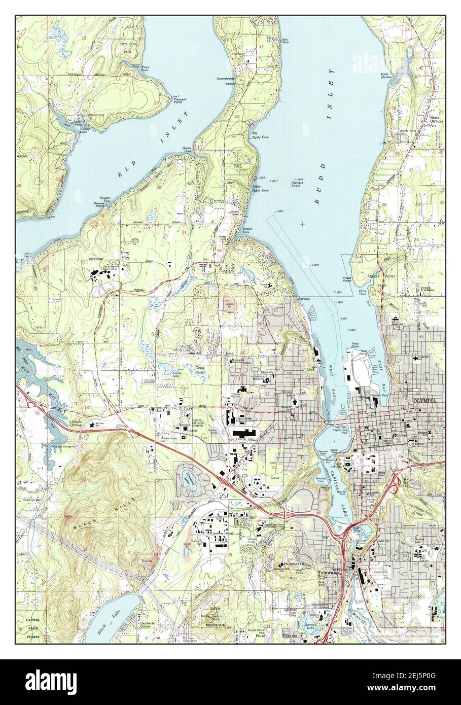 Map of tumwater Cut Out Stock Images & Pictures Alamy