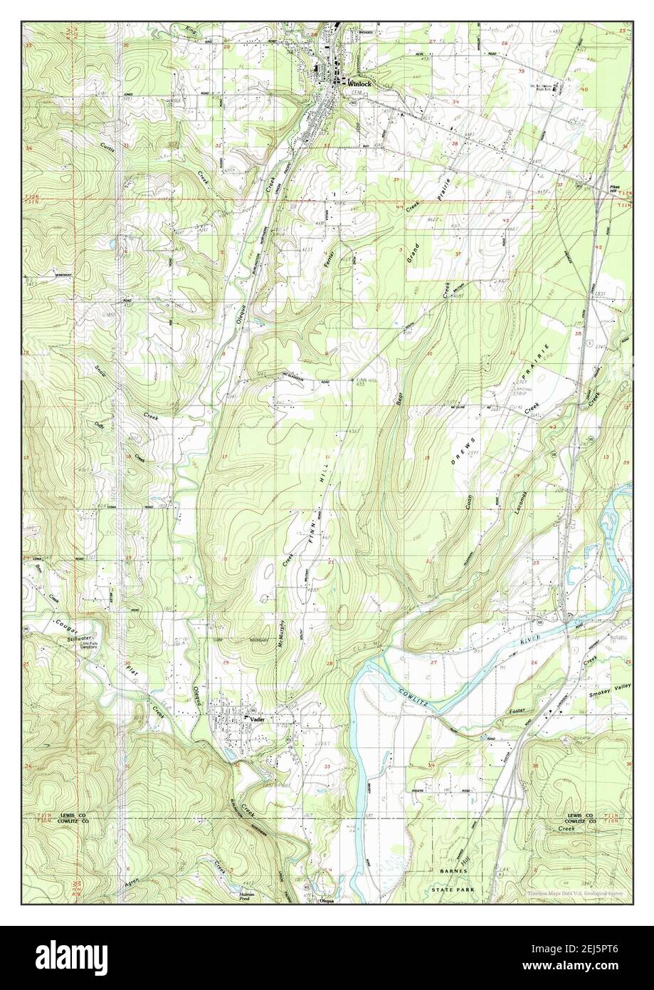 Winlock, Washington, map 1985, 124000, United States of America by