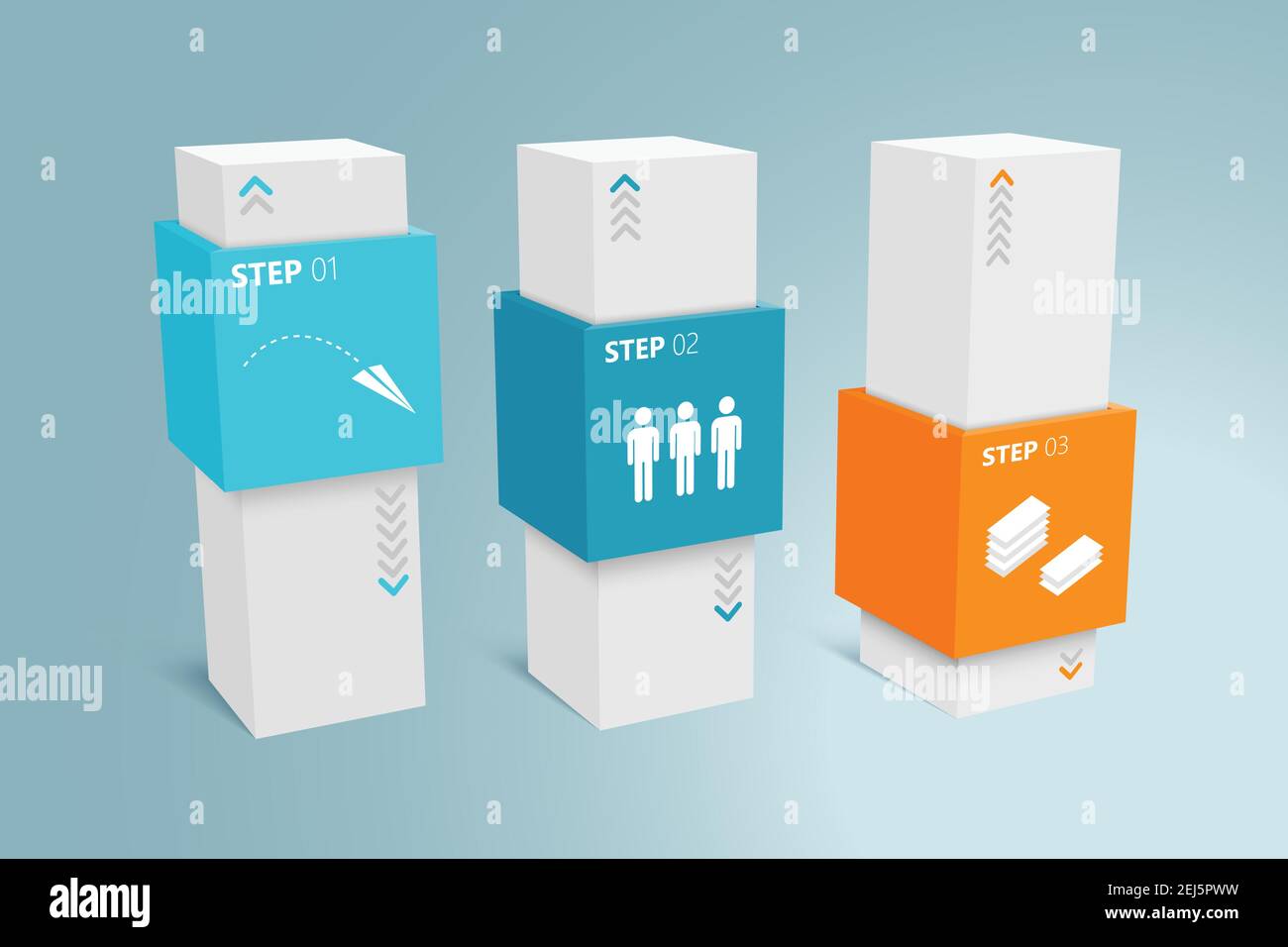 Infographic Columns 2 Stock Vector