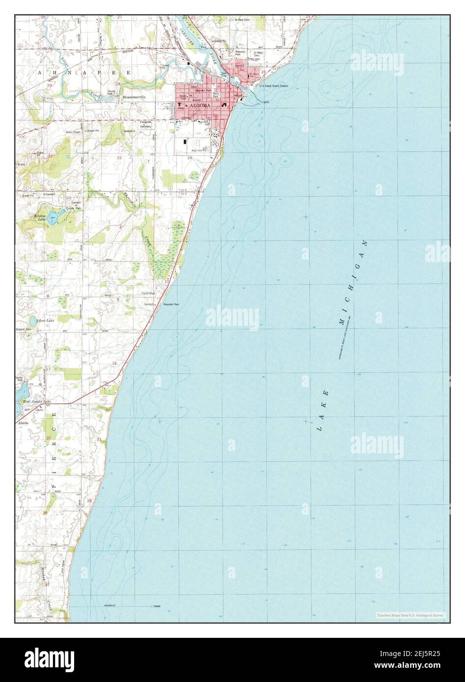 Map of algoma wisconsin Cut Out Stock Images & Pictures Alamy