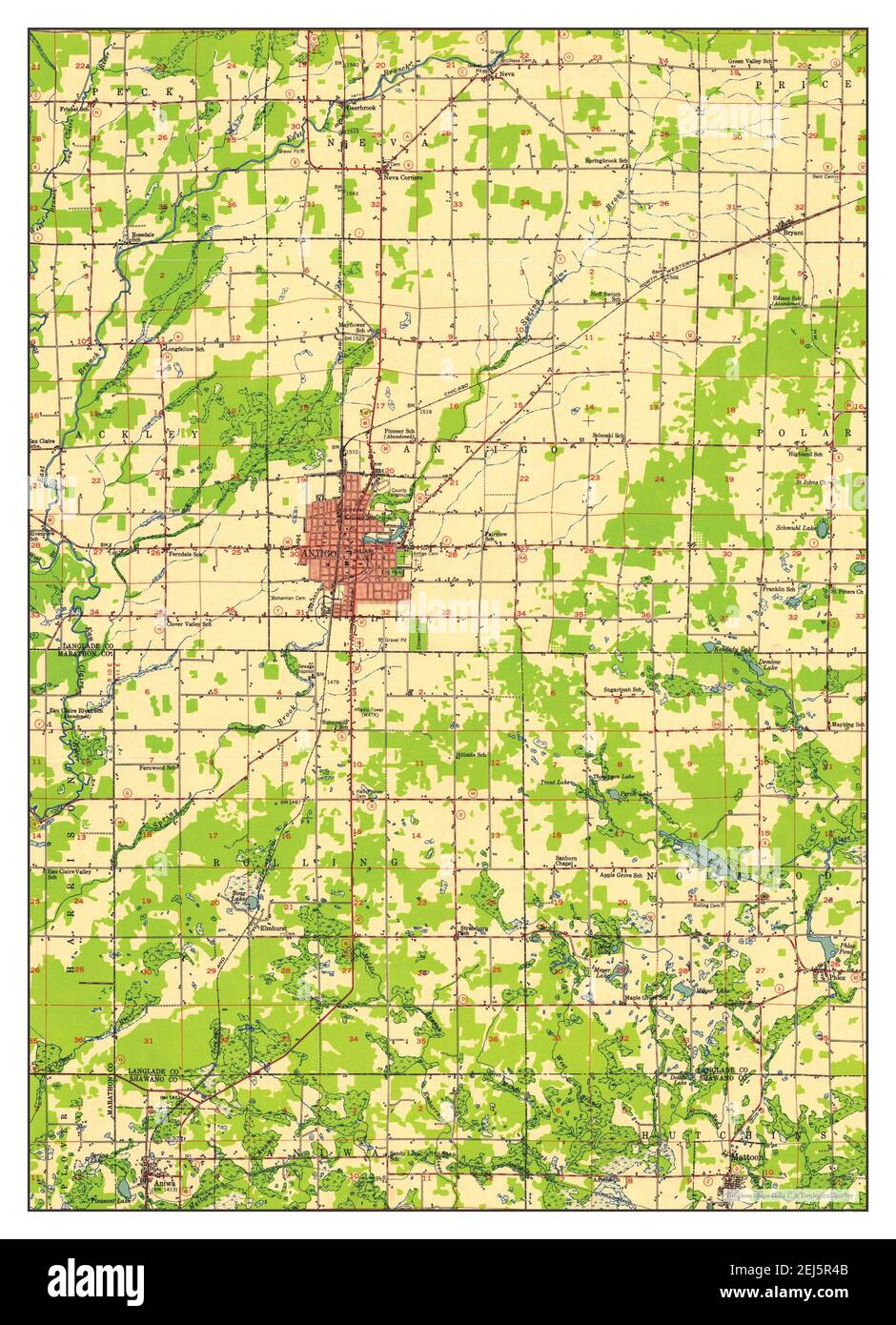 Map of antigo Cut Out Stock Images &amp; Pictures - Alamy