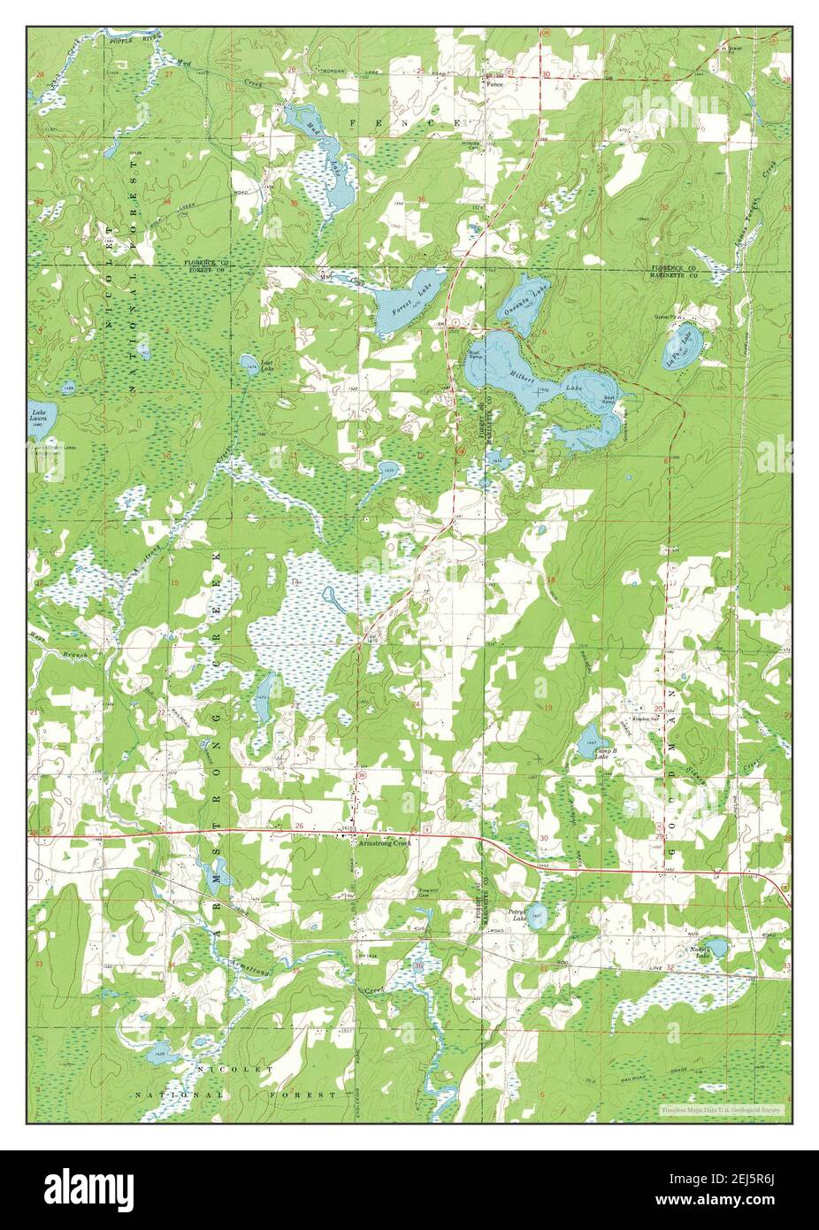 Armstrong Creek, Wisconsin, map 1972, 124000, United States of America by Timeless Maps, data U