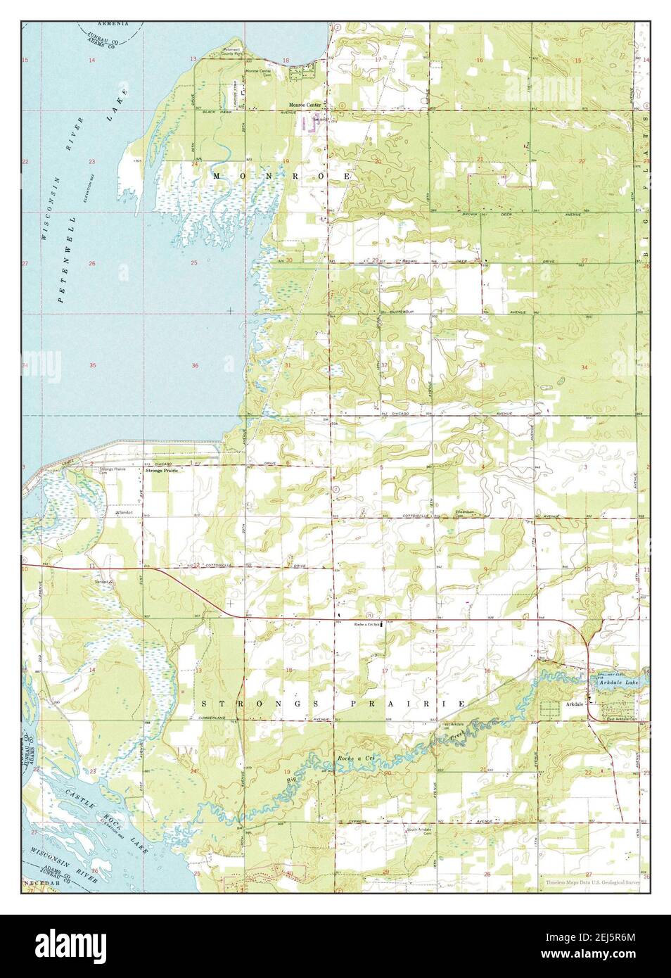 Arkdale, Wisconsin, map 1967, 124000, United States of America by Timeless Maps, data U.S