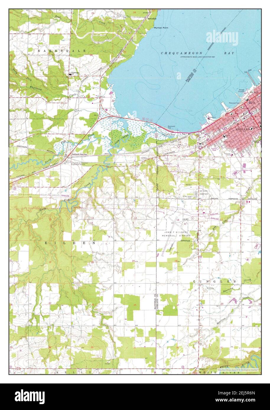 Map of ashland wisconsin hires stock photography and images Alamy