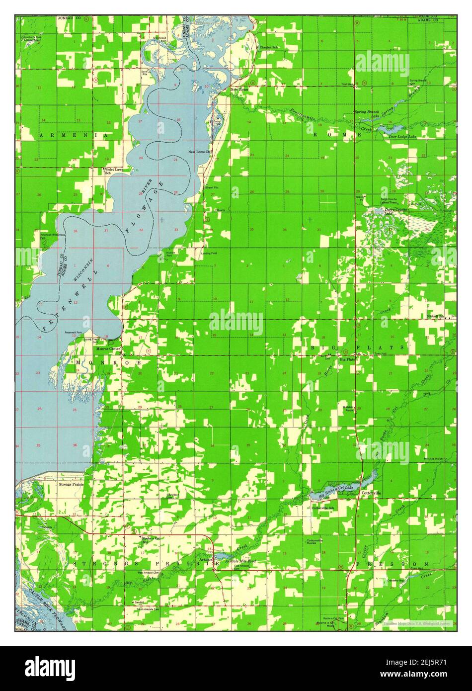 Arkdale, Wisconsin, map 1958, 148000, United States of America by Timeless Maps, data U.S