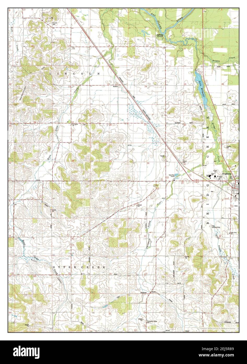 Map of augusta wisconsin Cut Out Stock Images & Pictures Alamy