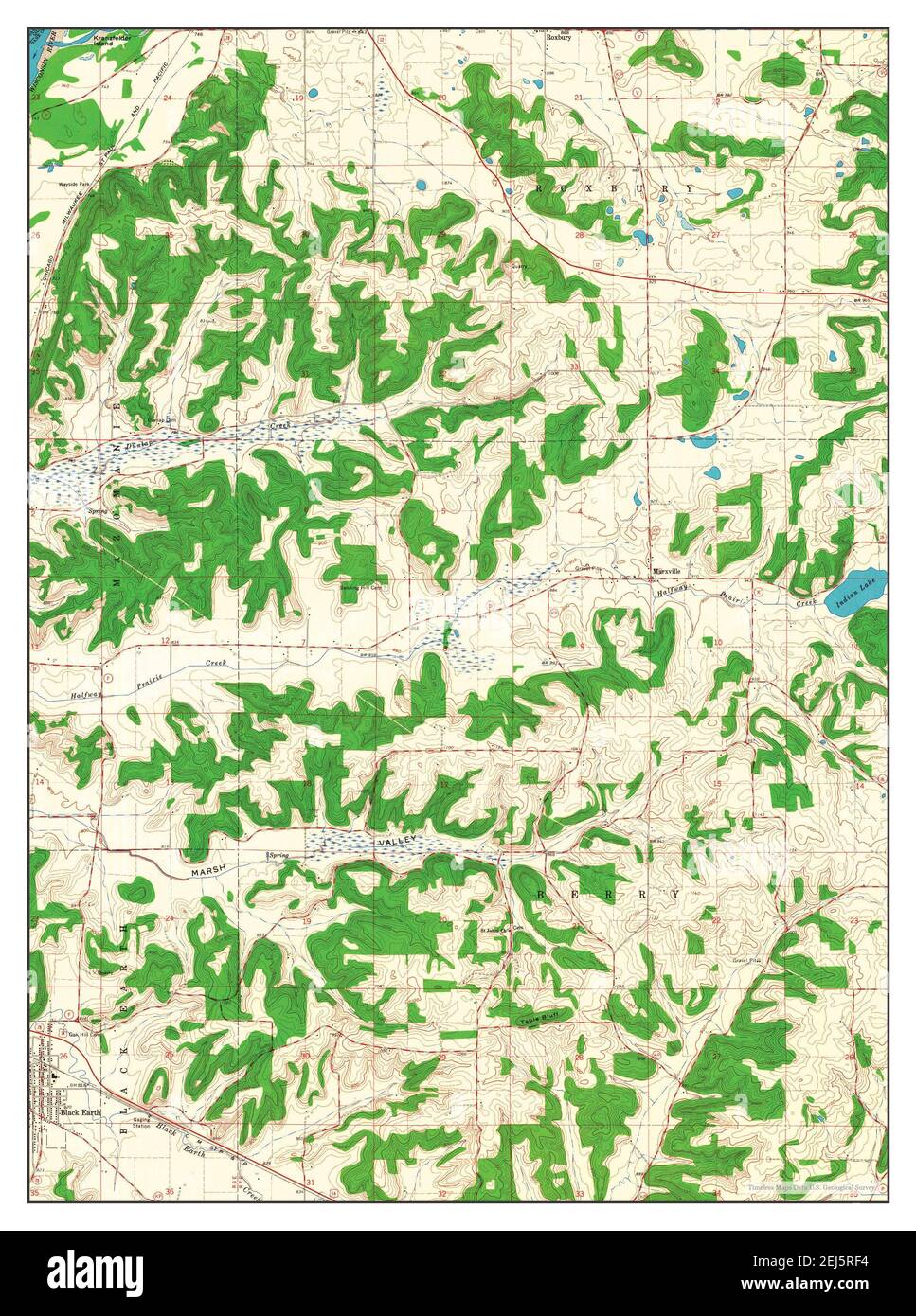 Black Earth, Wisconsin, map 1962, 124000, United States of America by