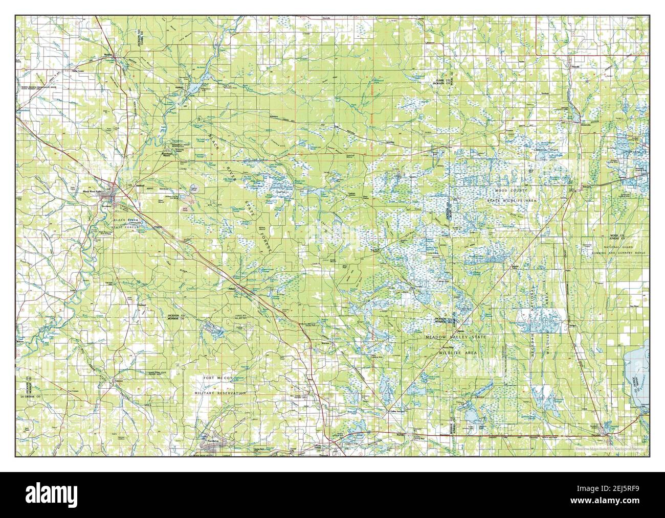 Map of river falls wisconsin Cut Out Stock Images & Pictures Alamy