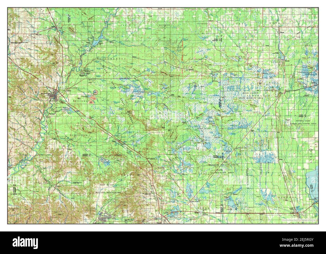 Map of river falls wisconsin Cut Out Stock Images &amp; Pictures - Alamy