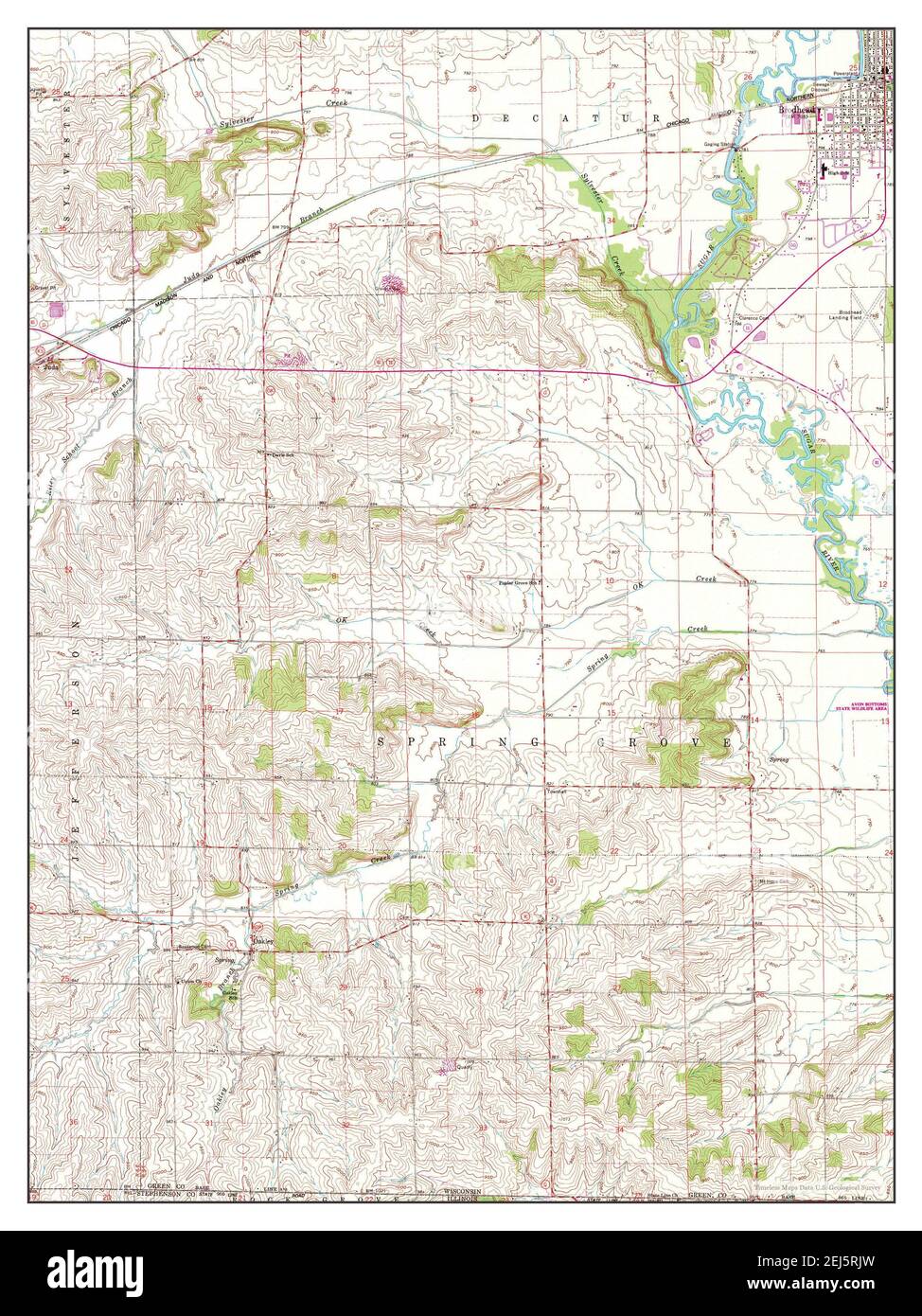 Map of brodhead hires stock photography and images Alamy