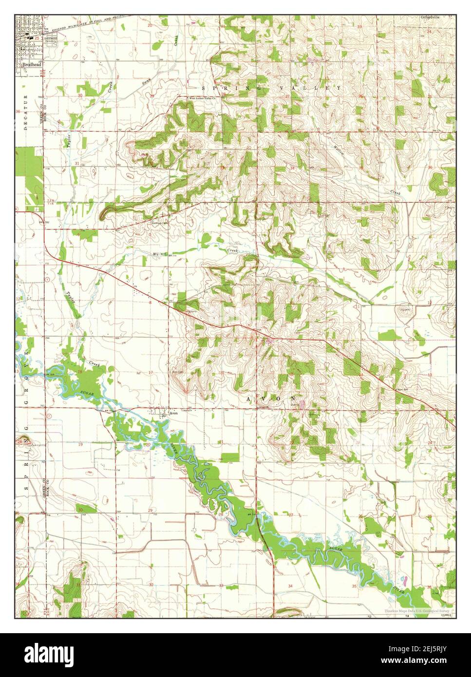 Brodhead wisconsin map hires stock photography and images Alamy