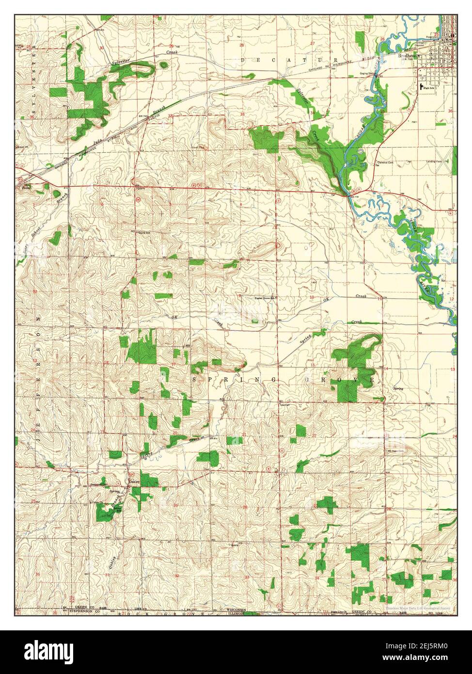 Brodhead wisconsin map hires stock photography and images Alamy