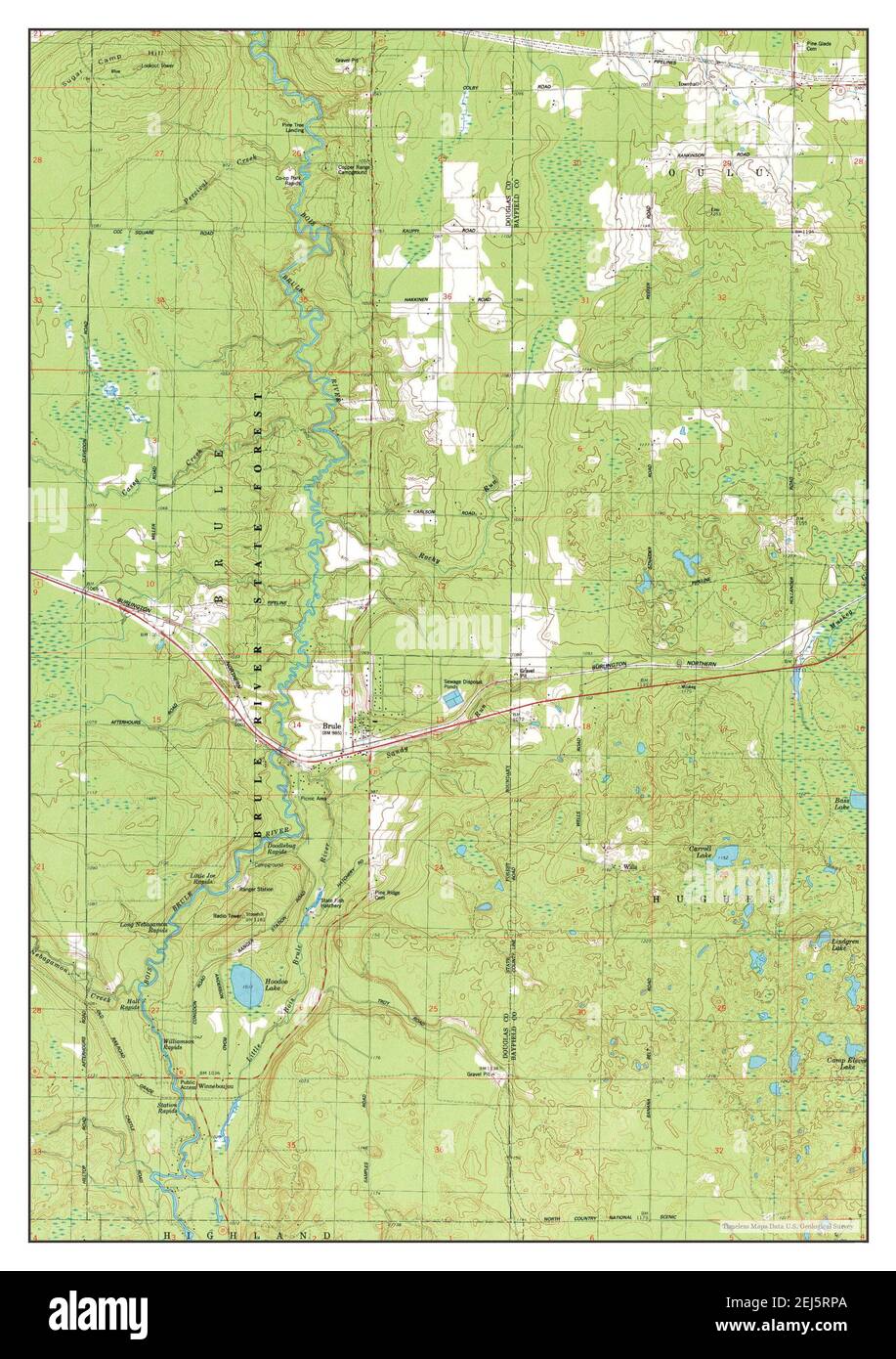 Brule map hires stock photography and images Alamy