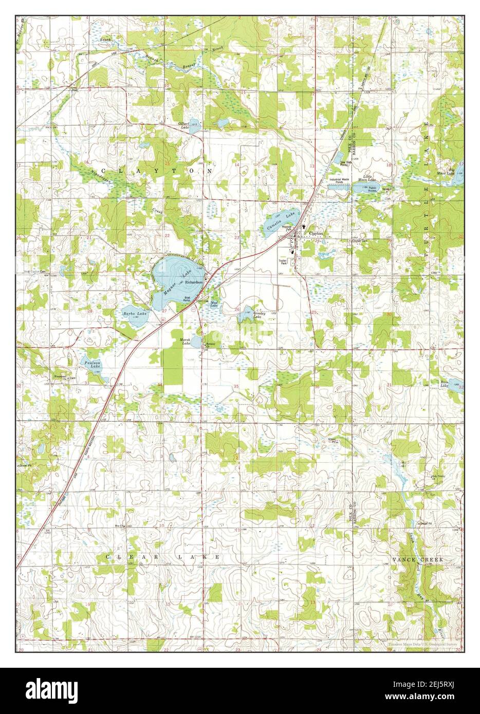 Clayton, Wisconsin, map 1978, 124000, United States of America by