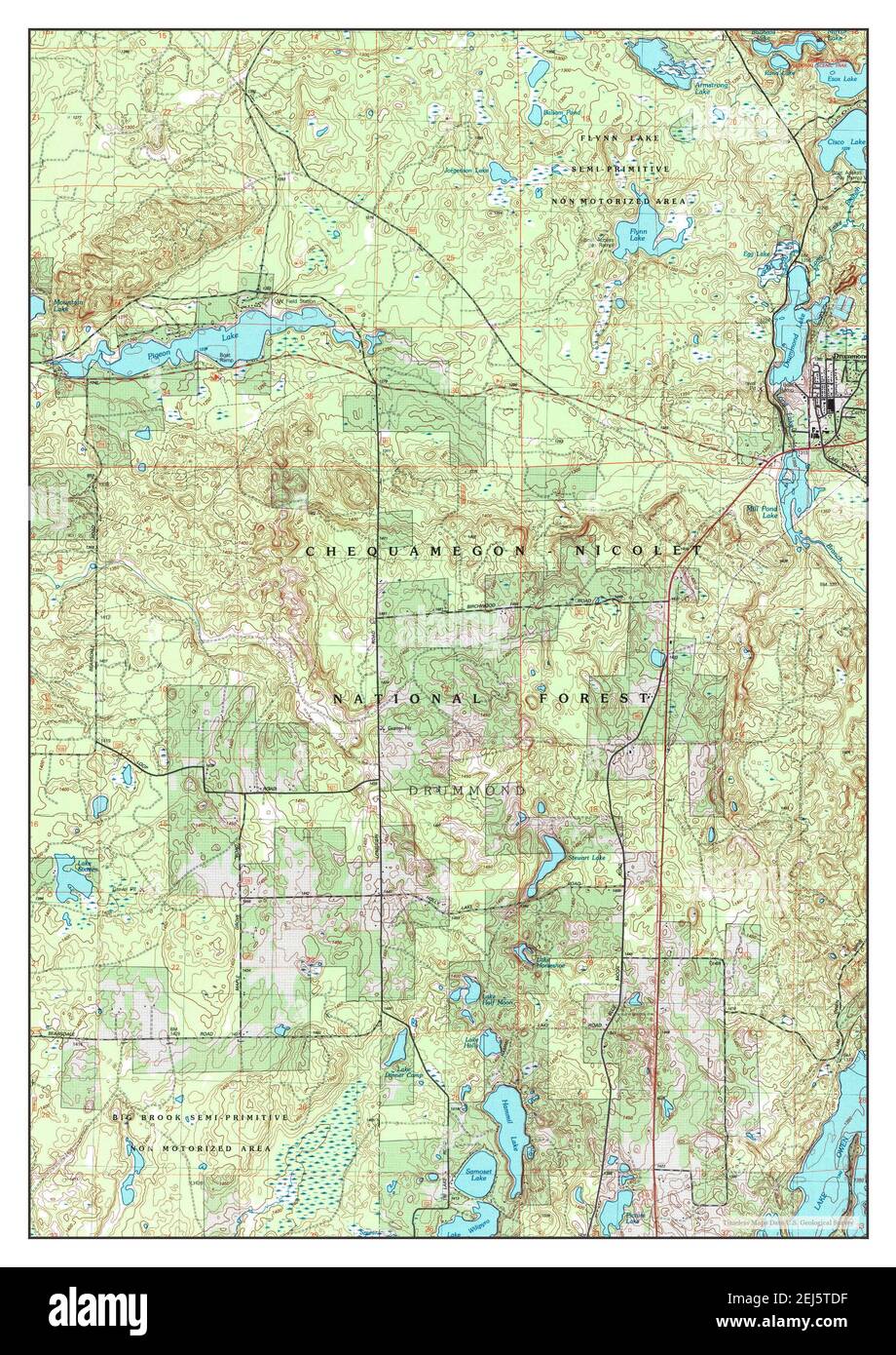 Drummond wisconsin map Cut Out Stock Images & Pictures Alamy