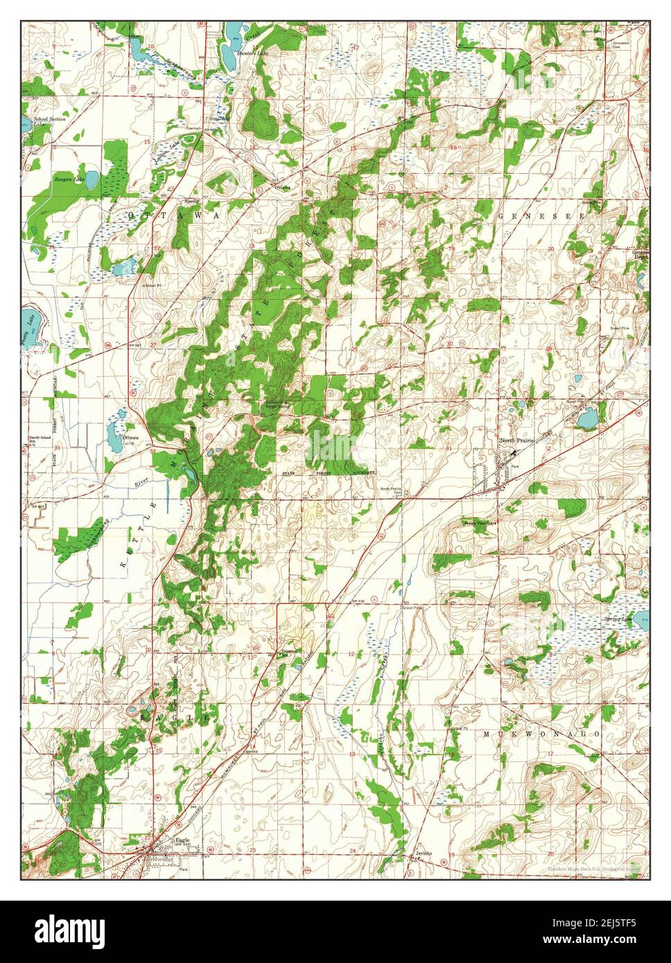 Eagle, Wisconsin, map 1960, 124000, United States of America by