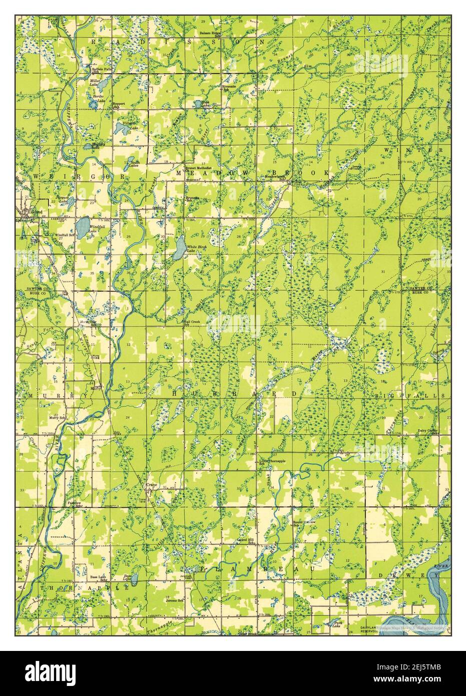 Exeland, Wisconsin, map 1944, 148000, United States of America by