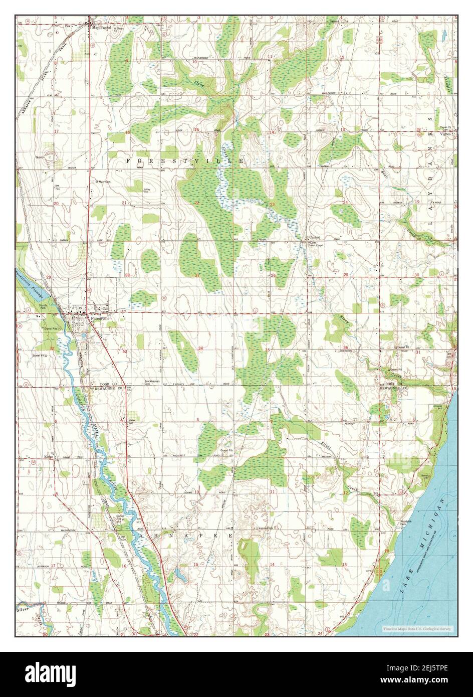 Map of forestville Cut Out Stock Images & Pictures Alamy