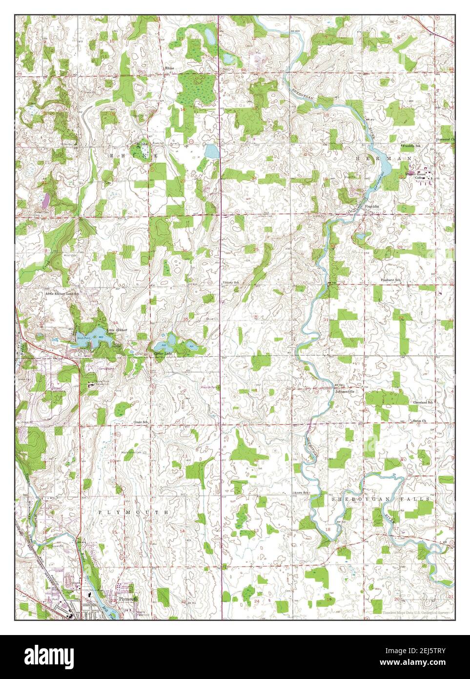 Map of franklin wisconsin Cut Out Stock Images & Pictures Alamy