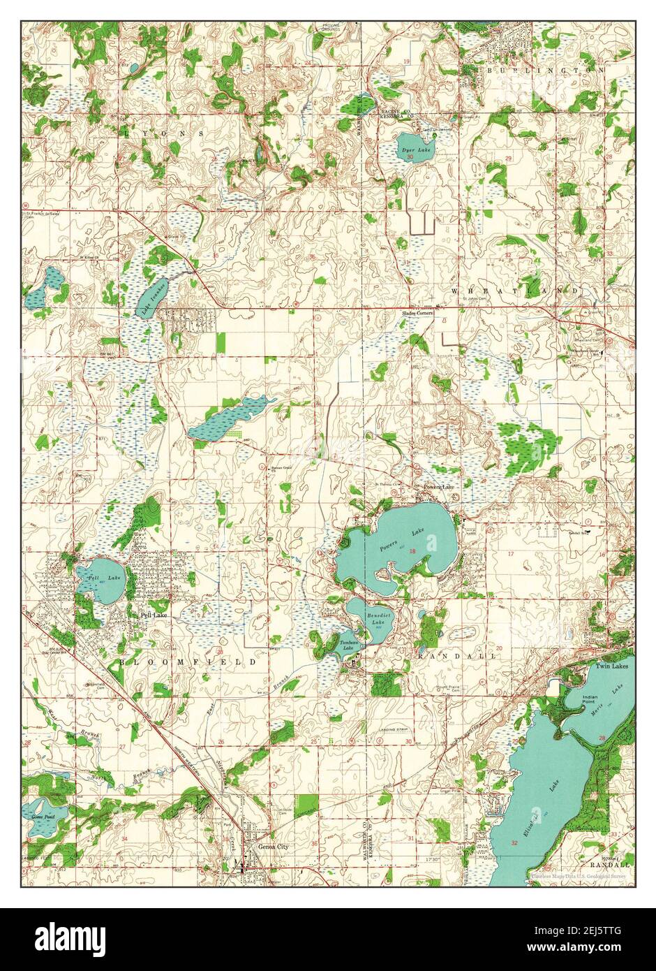 Map of genoa wisconsin hires stock photography and images Alamy