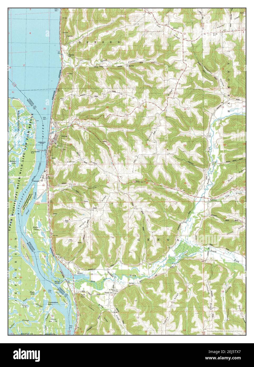 Map of genoa wisconsin Cut Out Stock Images & Pictures Alamy