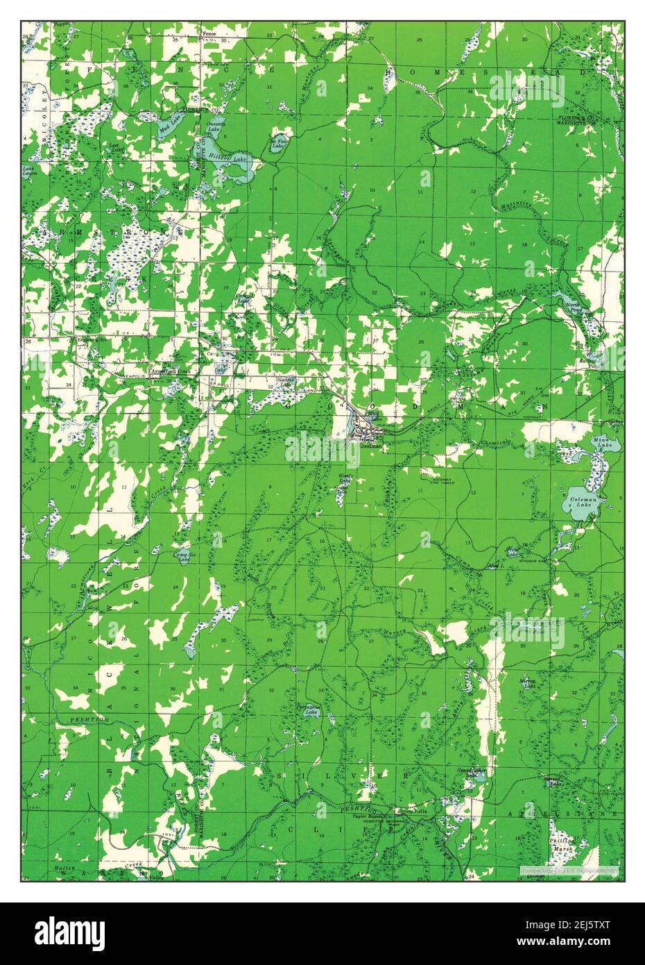 Goodman, Wisconsin, map 1939, 148000, United States of America by