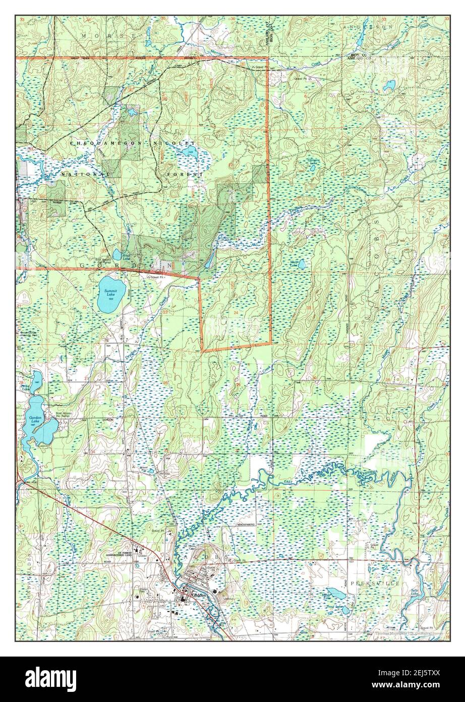 Map of glidden wisconsin Cut Out Stock Images & Pictures Alamy