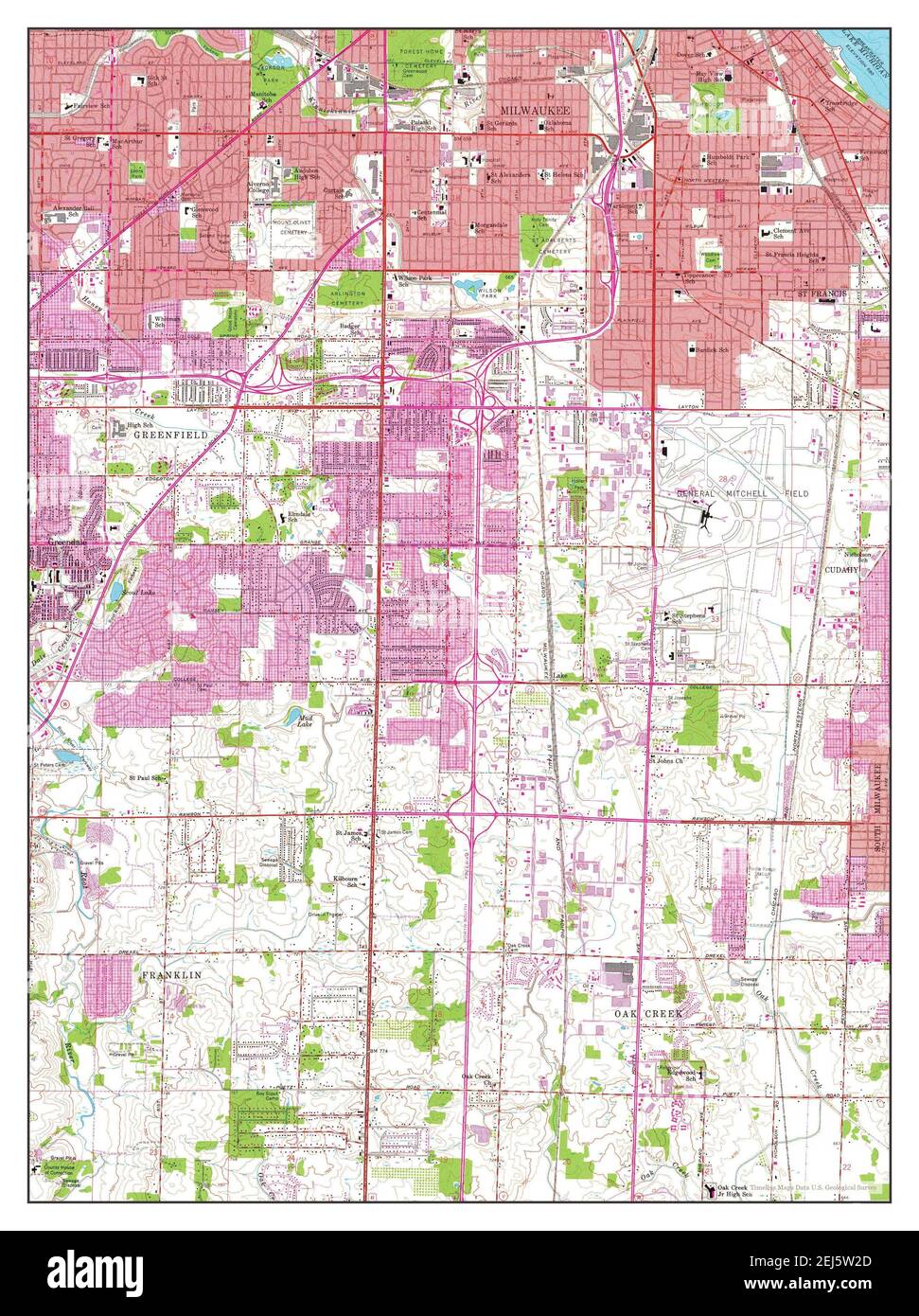 Greendale, Wisconsin, map 1958, 124000, United States of America by