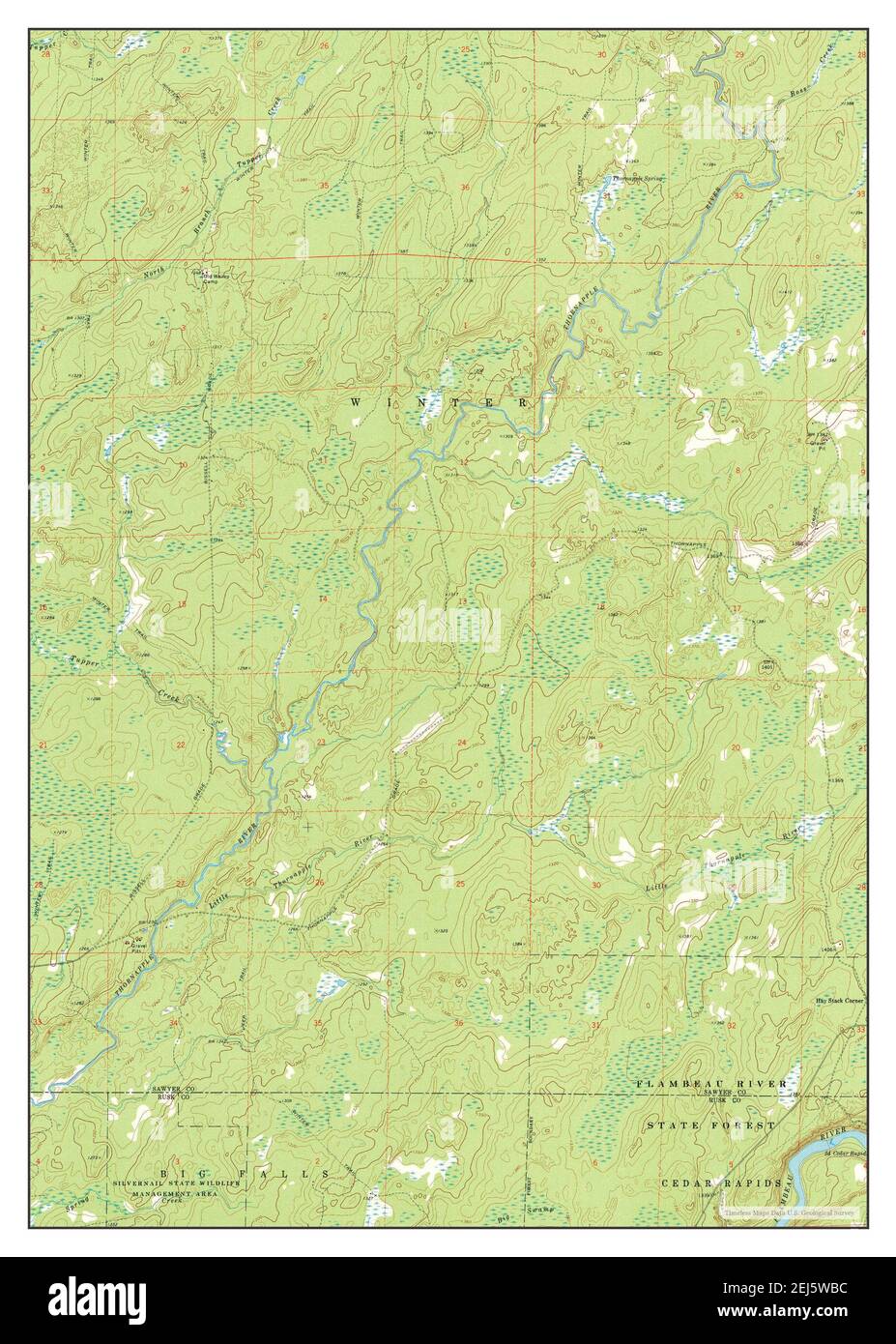 Ingram NW, Wisconsin, map 1971, 124000, United States of America by