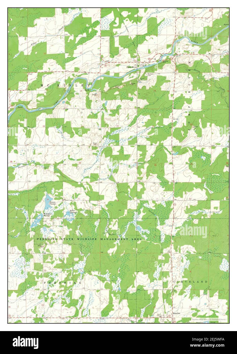 Jump River, Wisconsin, map 1971, 124000, United States of America by