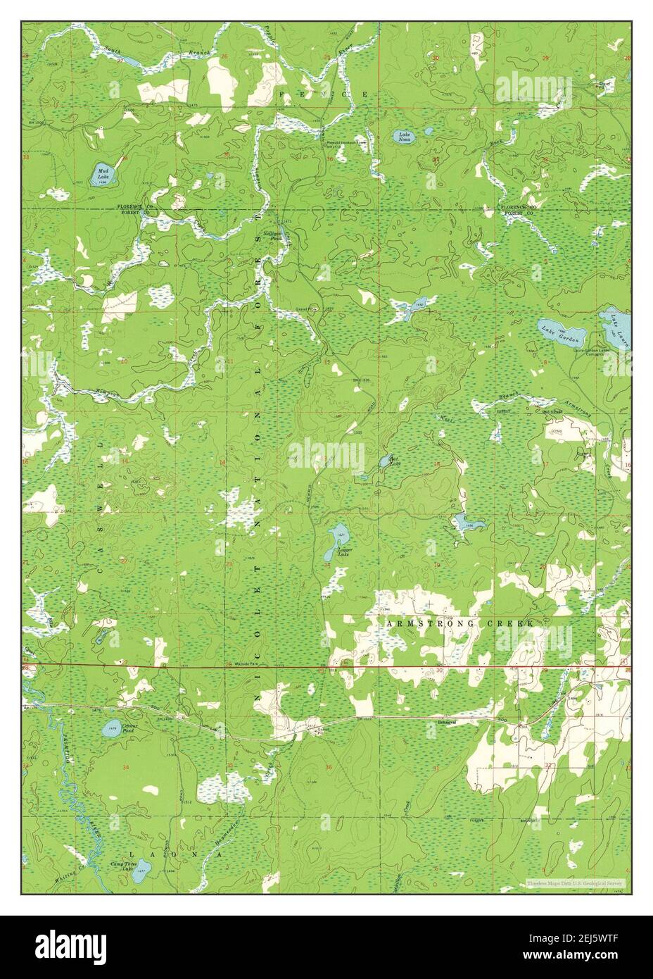 Lake Gordon, Wisconsin, map 1972, 124000, United States of America by