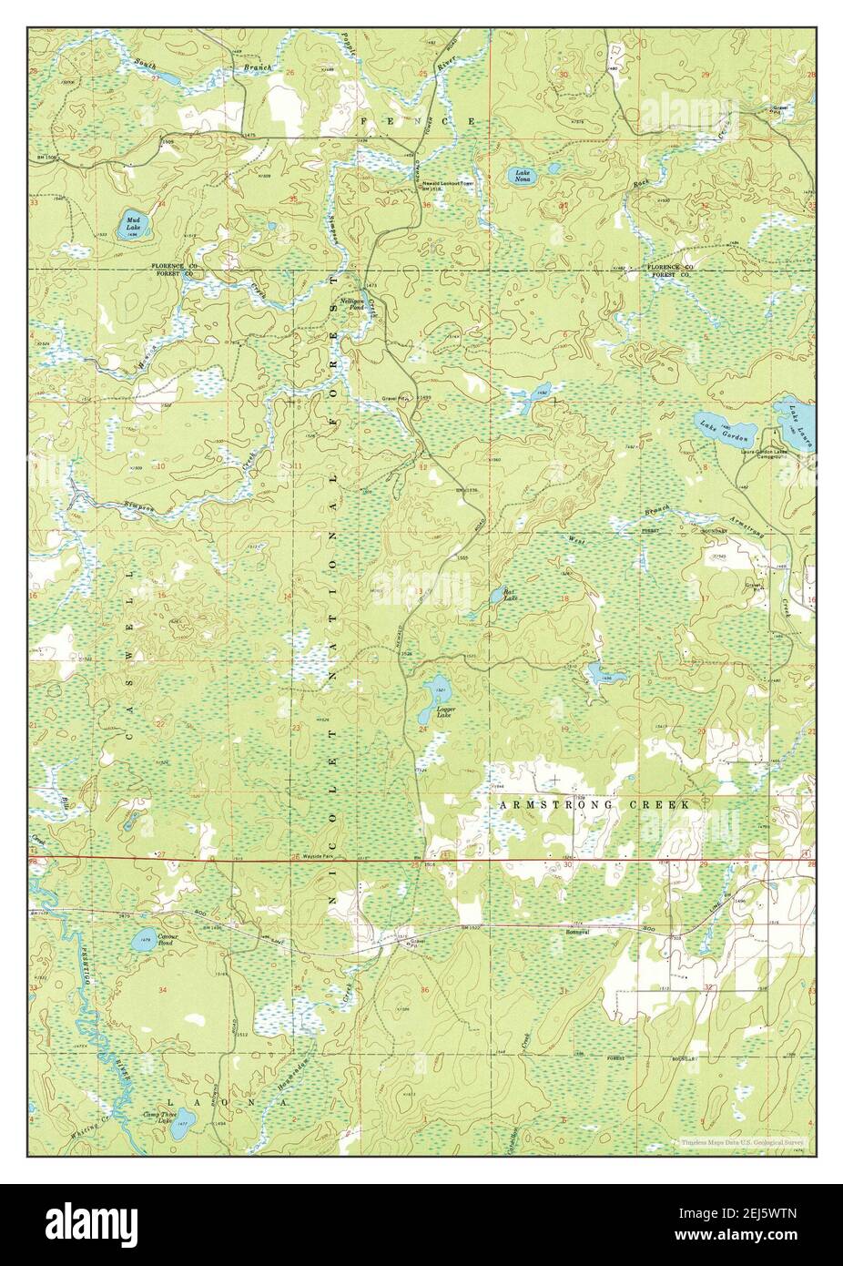Lake Gordon, Wisconsin, map 1972, 124000, United States of America by Timeless Maps, data U.S
