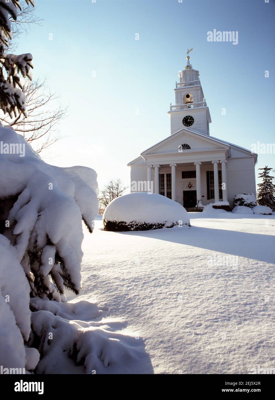 Bedford Presbyterian Church, New Hampshire Stock Photo