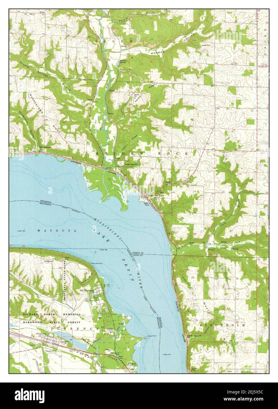 Maiden Rock, Wisconsin, map 1974, 124000, United States of America by