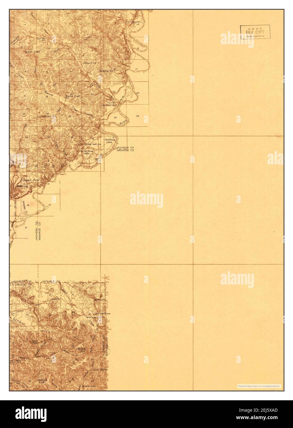 Melrose, Wisconsin, map 1928, 148000, United States of America by Timeless Maps, data U.S