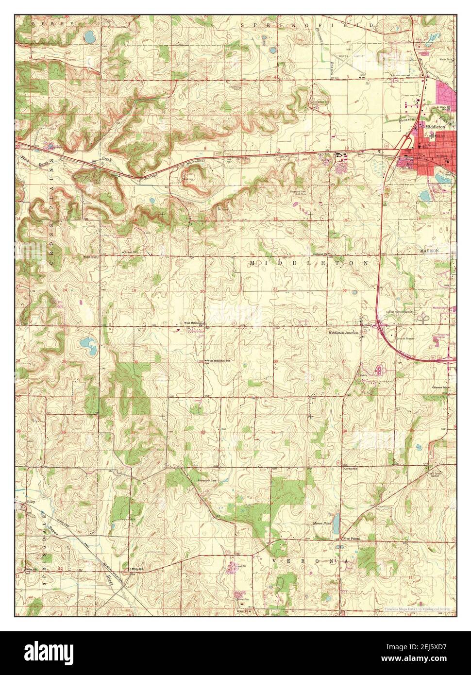 Map of middleton wisconsin Cut Out Stock Images & Pictures Alamy